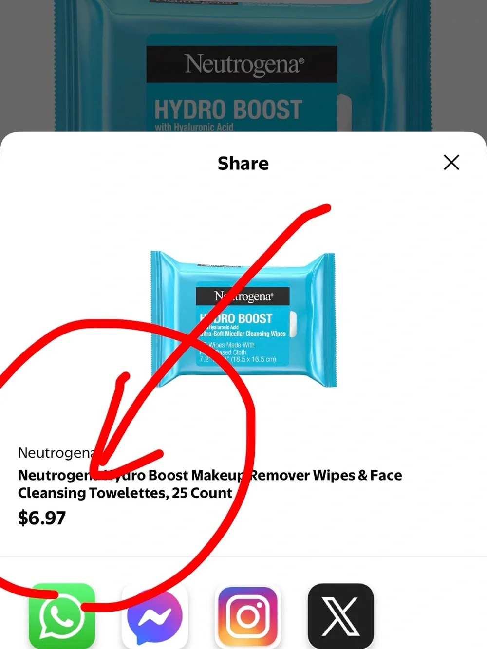 Neutrogena Hydro Boost Ultra-Soft Cleansing Towelettes — Turquoise Blue